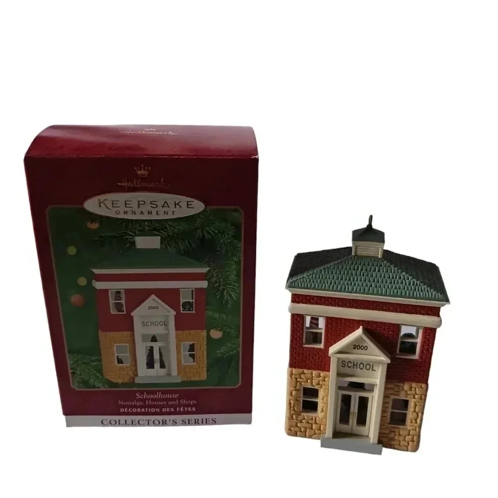 Hallmark keepsake ornaments collection series school barber&shops